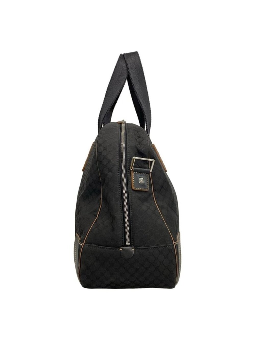 ★SOLD★ Celine Boston Bag Macadam Pattern Black Leather - Picture 2 of 15